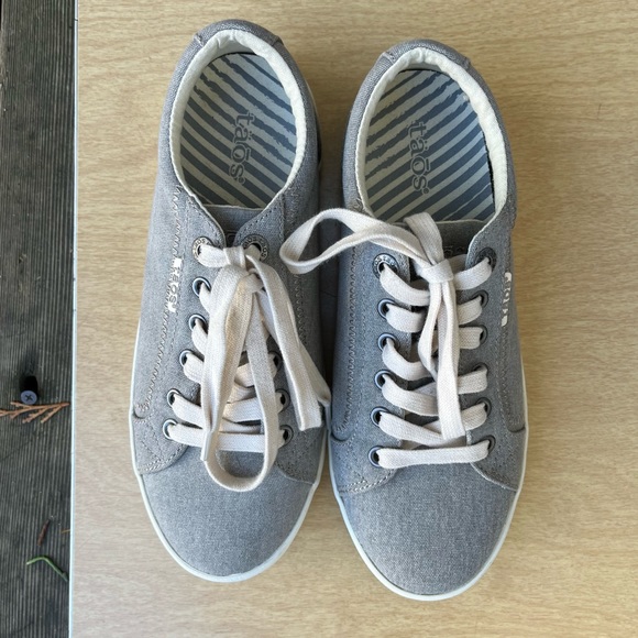 Taos Wm’s Star Canvas Sneakers In Gray Wash Sz 7.5W - Picture 5 of 12